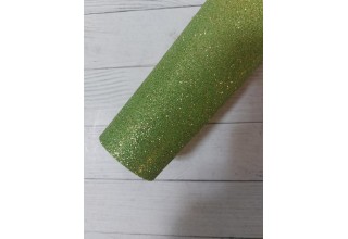 Глиттерный фоамиран 2 мм  20*30 см цв. светло-зеленый, цена за лист
